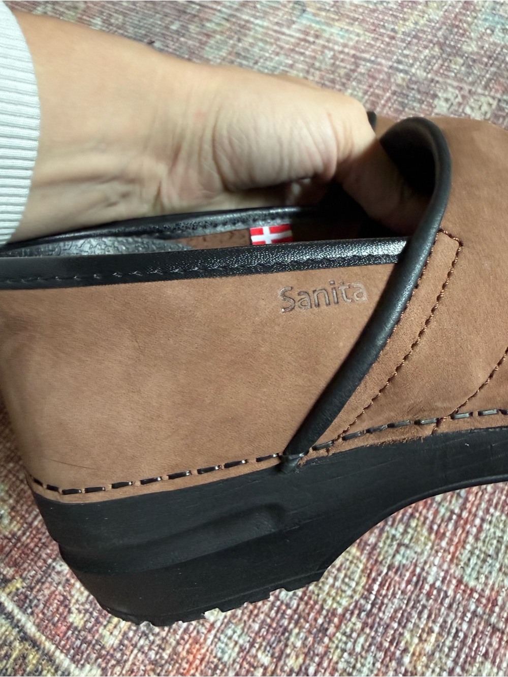 Sanita The original danish clog Slip-On Shoes Brown Suede size 41 - Picture 6 of 6